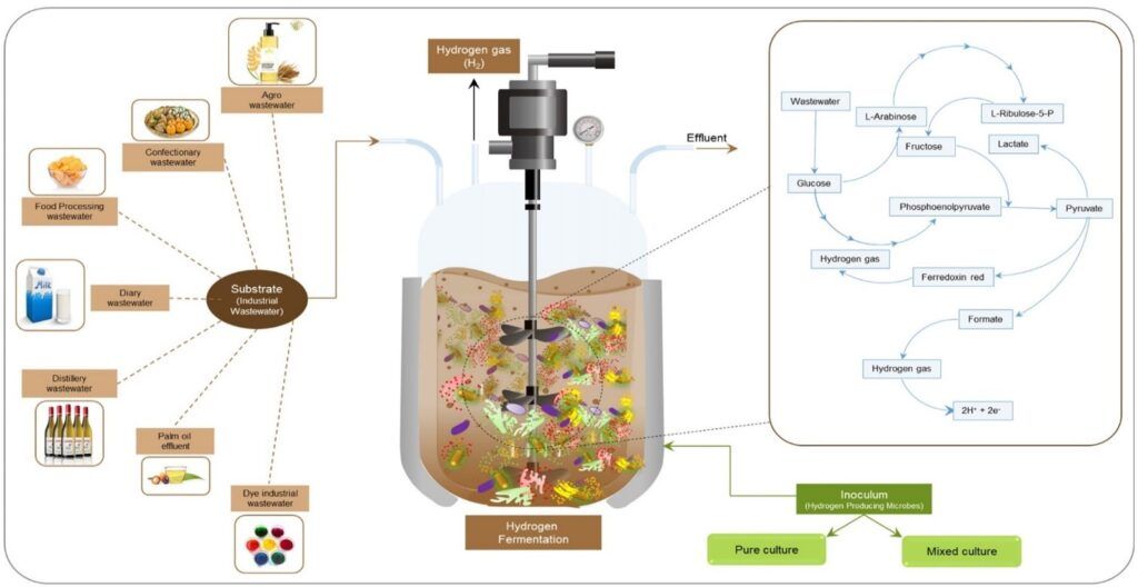 Bio-hydrogen from wastewater