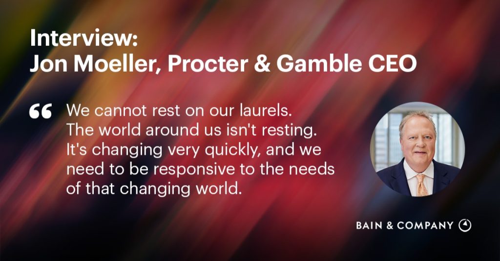 ESG is not tax; it’s an opportunity to thrive” – Jon Moeller, CEO, P&G